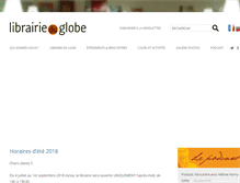 Tablet Screenshot of librairieduglobe.com